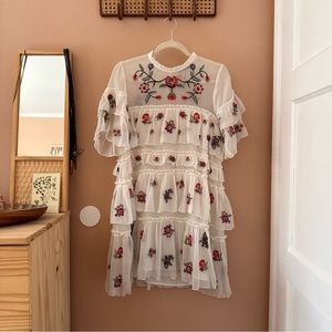 Zara | Dresses | Zara Embroidered Floral Tiered Ruffle Dress | Poshmark Zara | Dresses | Zara Embroidered Floral Tiered Ruffle Dress | Poshmark